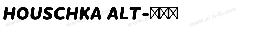 HOUSCHKA ALT字体转换